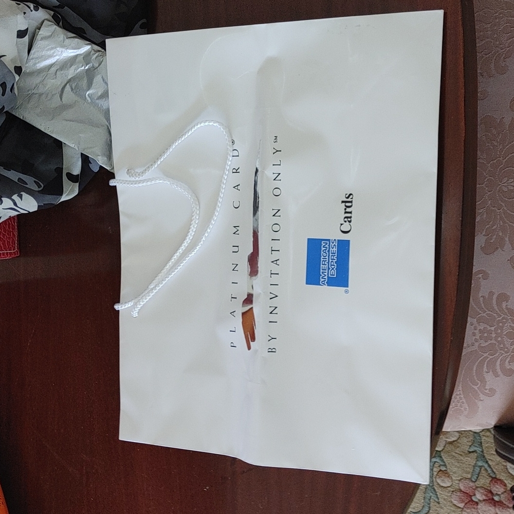 Swag Bag/Gift Bag from Amex Platinum Card "By Invitation Only" event.